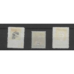 Suriname 34-36 Hulpuitgifte MH/ongebr  CV 100 €