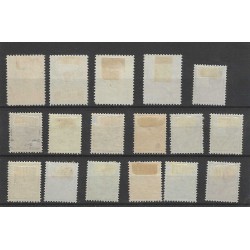 Suriname 87-103 Wilhelmina MH/ongebr  CV 147 €