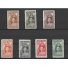 Suriname 104-110 Wilhelmina MH/ongebr  CV 270 €