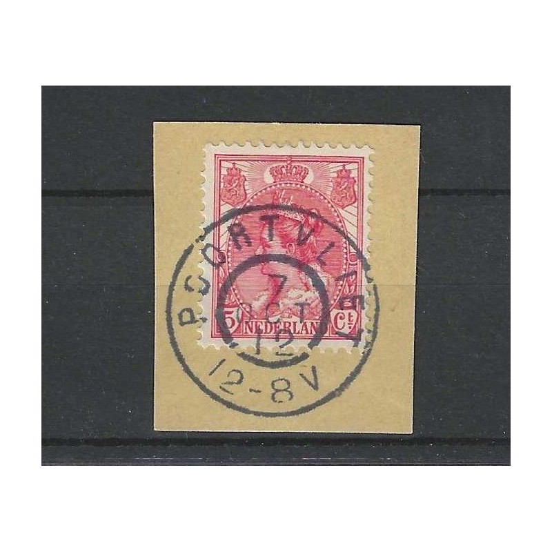 Nederland 60  "POORTVLIET 1912" grootrond  VFU/gebr  CV 5 €