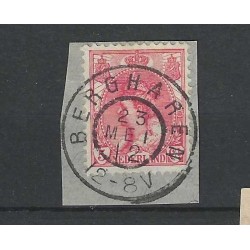 Nederland 60  "BERGHAREN 1912" grootrond  VFU/gebr  CV 5 €