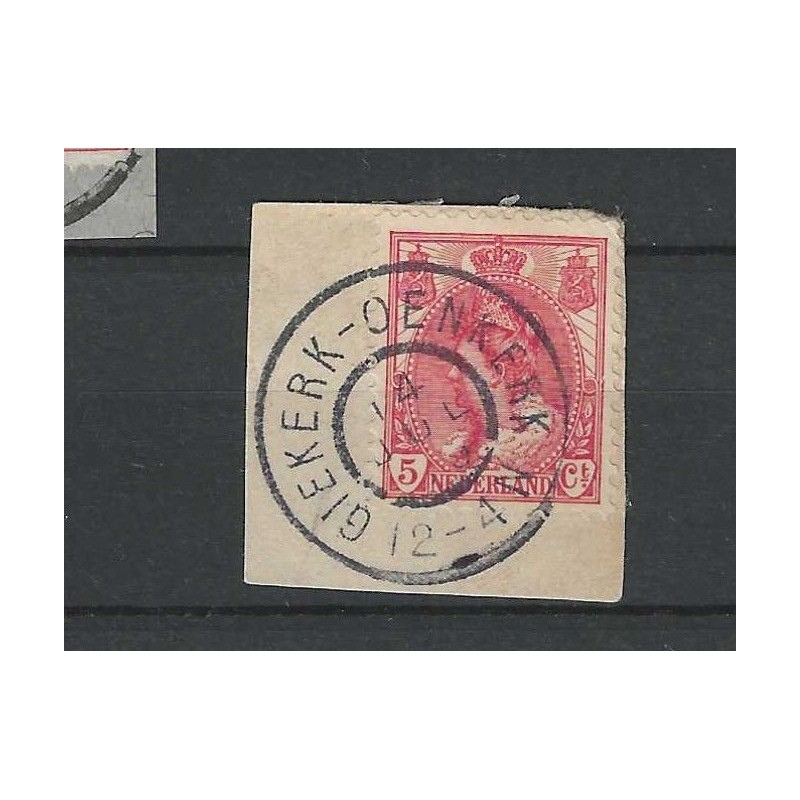Nederland 60 "GIEKERK-OENKERK 1909" grootrond VFU/gebr CV 10 € Nederland 60 "GIEKERK-OENKERK 1909" grootrond VFU/gebr CV 10 €
